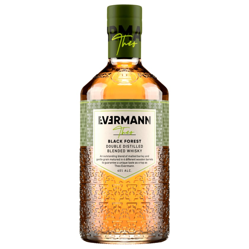 Evermann Theo Black Forest Double Distilled Blended Whisky 0,7l